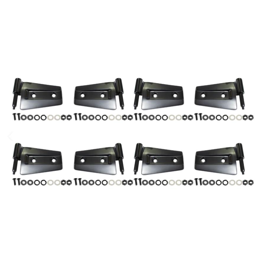 Kentrol 50576 Door Hinge Set (8 pieces) fits 2007-2018 Jeep Wrangler JK 4-Door