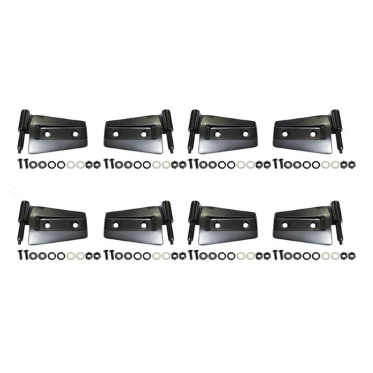 Kentrol 50576 Door Hinge Set (8 pieces) fits 2007-2018 Jeep Wrangler JK 4-Door