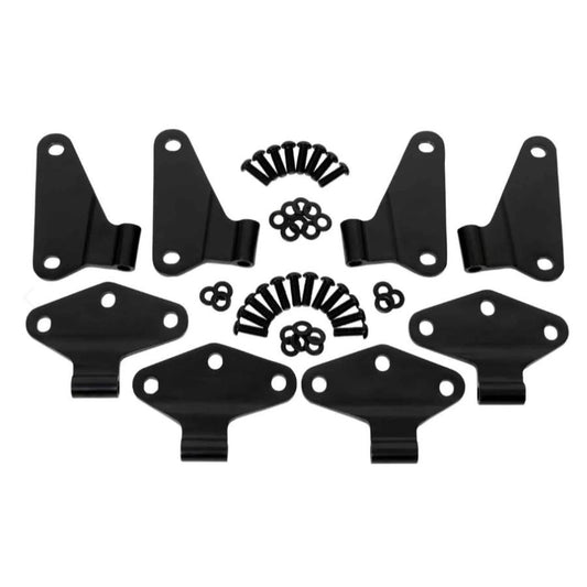 Kentrol 50581 Body Door Hinge Set (8 pieces) fits 2007-2018 Jeep Wrangler JK 4-Door
