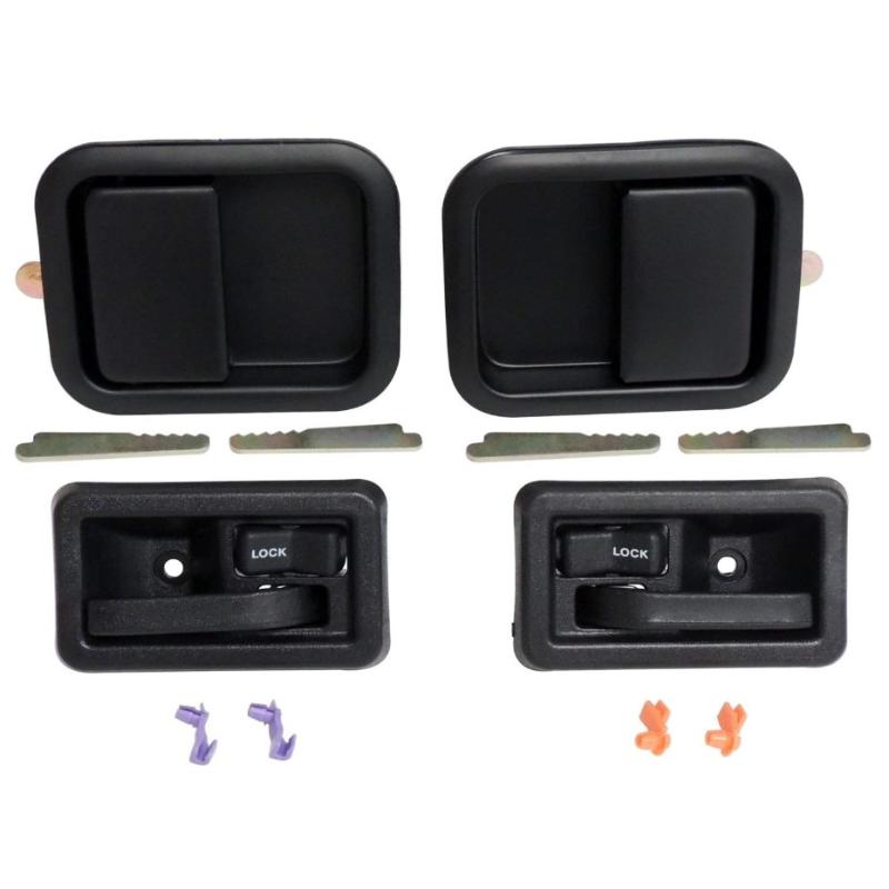 Crown Automotive 55076222MK Black Door Handle Master Kit, fits 1981-2006 Jeep CJ, Wrangler with Full Steel Doors