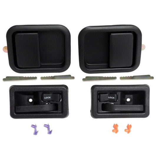 Crown Automotive 55076222MK Black Door Handle Master Kit, fits 1981-2006 Jeep CJ, Wrangler with Full Steel Doors