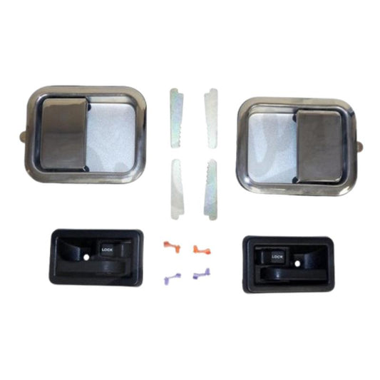 Crown Automotive 5758172MK Chrome Door Handle Master Kit, fits 1981-2006 Jeep CJ, Wrangler with Full Steel Doors