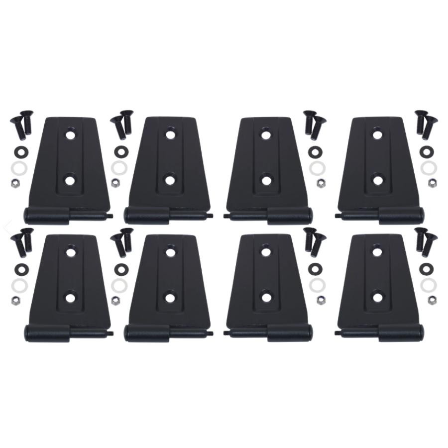 Kentrol 80576 Door Hinge Set (8 pieces) fits 2007-2018 Jeep Wrangler JK 4-Door