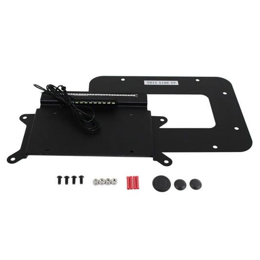Kentrol 80703 BackSide License Plate Mount with LED's fits 2007-2018 Jeep Wrangler JK