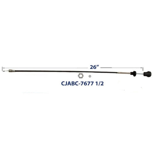 MTS Air Box Control Cable, fits 1976-1977-1/2 Jeep CJ5, CJ7