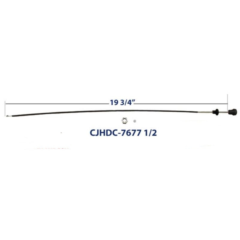 MTS Heater Defrost Control Cable, fits 1976-1977-1/2 Jeep CJ5, CJ7