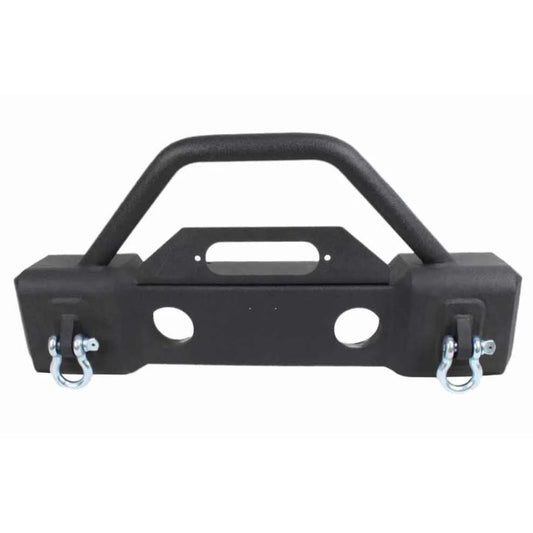 Fishbone Offroad FB22001 Stubby Winch Bumper with Tube Guard, fits 07-18 Jeep Wrangler JK