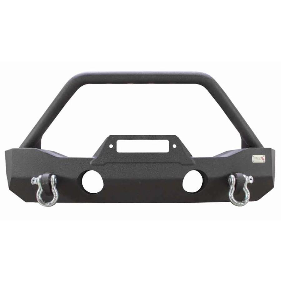 Fishbone Offroad FB22090 Mako Stubby Front Bumper, fits 18-25 Jeep Wrangler JL, Gladiator JT