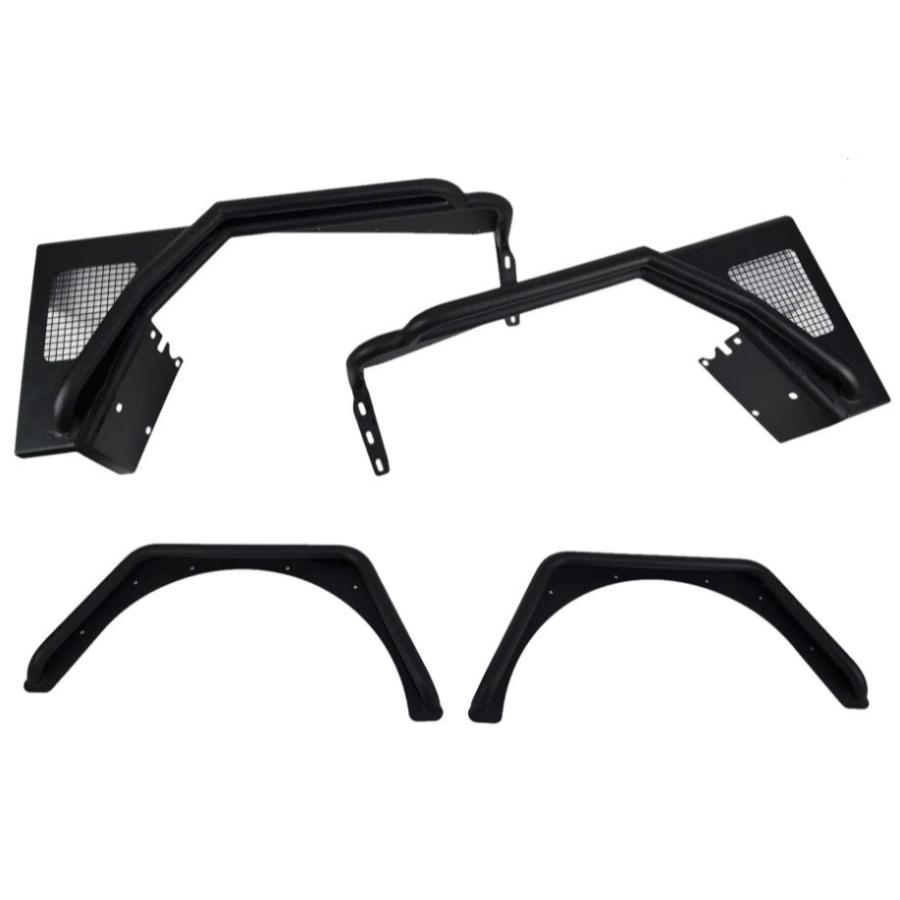 Fishbone Offroad FB23029F Tube Fenders, Front, fits 97-06 Jeep Wrangler TJ