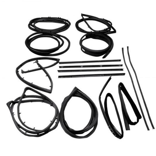 Fairchild KD4006 15 Piece Weatherstrip Kit with Stationary Vent, fits 1976-1986 Jeep CJ